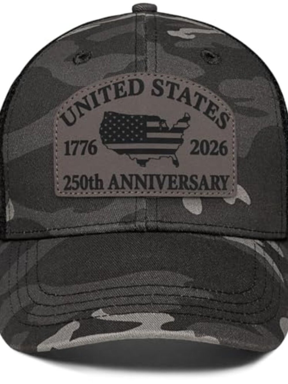 USA 250th Anniversary Hat 1776-2026, Adjustable Patriotic Trucker Hat Retro